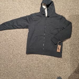 Black Sandia Peak Mountain Sherpa Hoodie